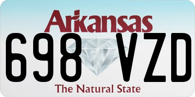 AR license plate 698VZD