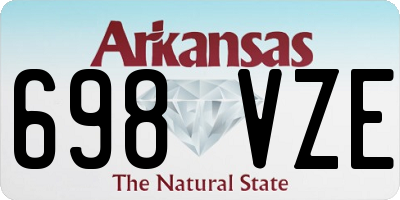 AR license plate 698VZE