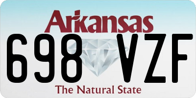 AR license plate 698VZF