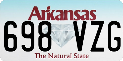 AR license plate 698VZG