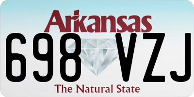 AR license plate 698VZJ