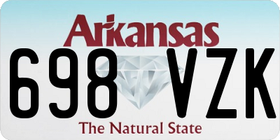 AR license plate 698VZK