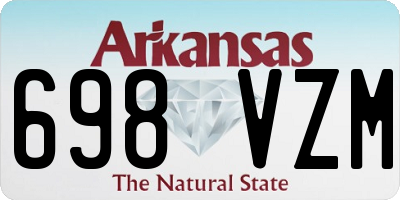 AR license plate 698VZM
