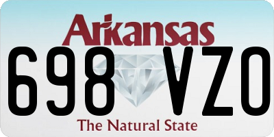 AR license plate 698VZO