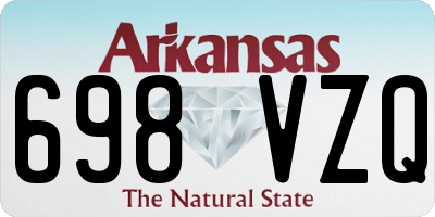 AR license plate 698VZQ