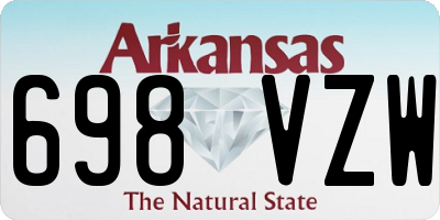 AR license plate 698VZW