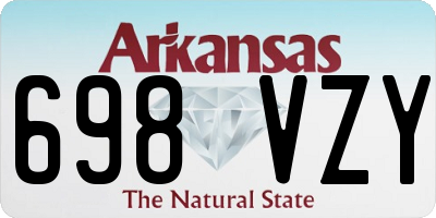 AR license plate 698VZY
