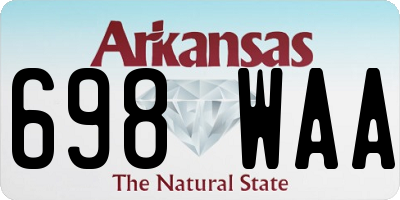 AR license plate 698WAA