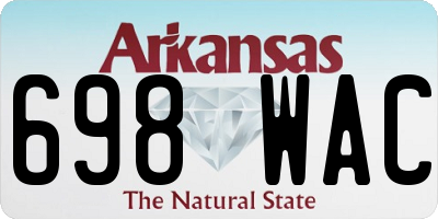 AR license plate 698WAC