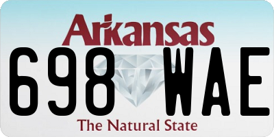 AR license plate 698WAE