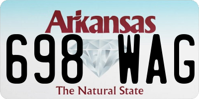 AR license plate 698WAG