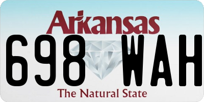 AR license plate 698WAH