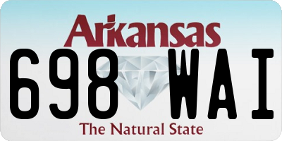 AR license plate 698WAI