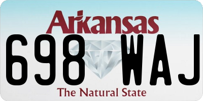 AR license plate 698WAJ
