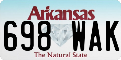 AR license plate 698WAK