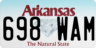 AR license plate 698WAM