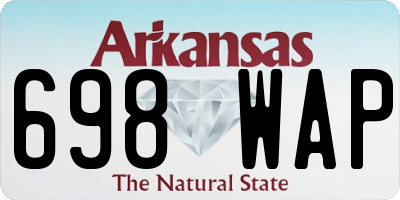 AR license plate 698WAP