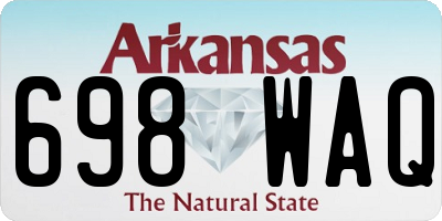 AR license plate 698WAQ