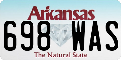 AR license plate 698WAS