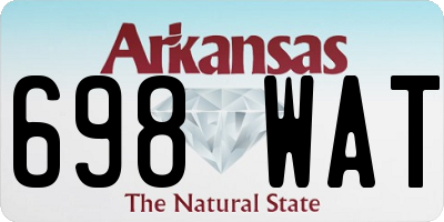AR license plate 698WAT