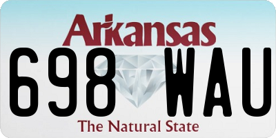 AR license plate 698WAU