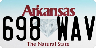 AR license plate 698WAV