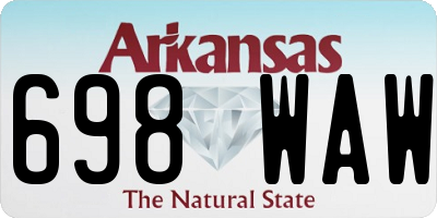 AR license plate 698WAW