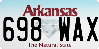 AR license plate 698WAX