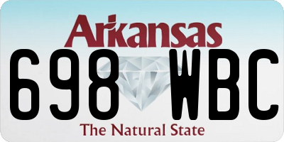 AR license plate 698WBC