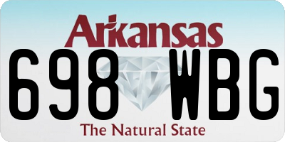 AR license plate 698WBG