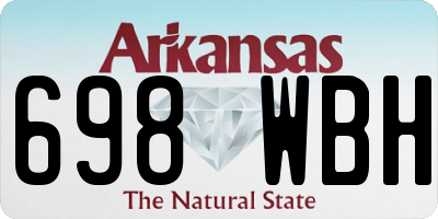 AR license plate 698WBH