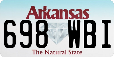 AR license plate 698WBI
