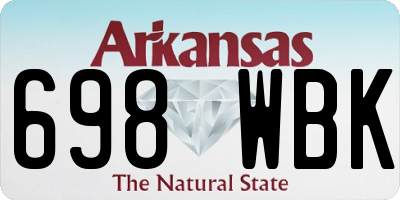 AR license plate 698WBK