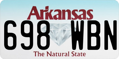 AR license plate 698WBN