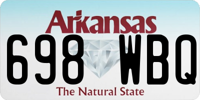 AR license plate 698WBQ