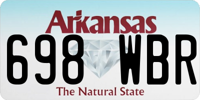 AR license plate 698WBR