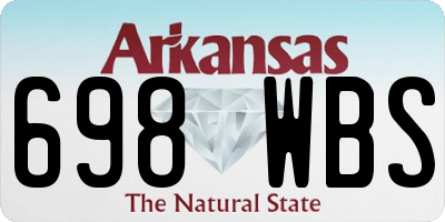 AR license plate 698WBS