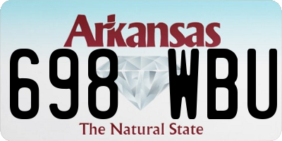 AR license plate 698WBU