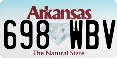 AR license plate 698WBV