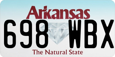 AR license plate 698WBX