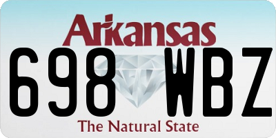 AR license plate 698WBZ