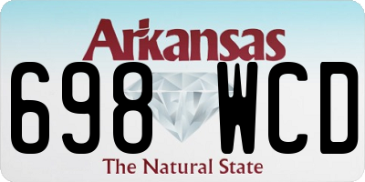 AR license plate 698WCD