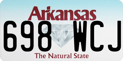 AR license plate 698WCJ