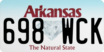 AR license plate 698WCK