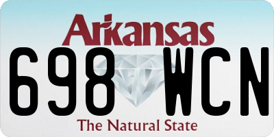AR license plate 698WCN