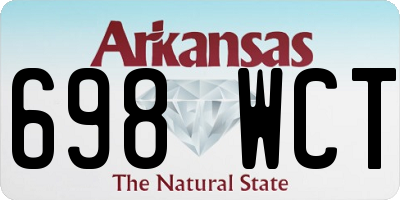 AR license plate 698WCT