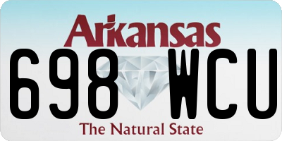 AR license plate 698WCU