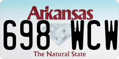 AR license plate 698WCW