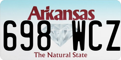 AR license plate 698WCZ