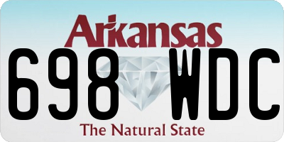 AR license plate 698WDC